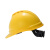 梅思安V-Gard-500ABS豪华超爱戴帽衬V型有孔安全帽施工建筑工地劳保防撞头盔黄色1顶