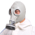HKFZ面具全面罩工业化工气体喷漆农药消防有机蒸汽全密封 皮脸面具05米导气管1号滤毒罐