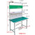 工作台双层带灯流水线无尘车间检验工作台维修桌实验操作台 标准款120X80X180CM