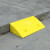 平安达 塑料斜坡垫台阶垫马路牙子门槛垫路沿坡楼梯三角垫汽车上坡垫长50*宽27*高8CM黄色
