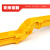 京助 光纤走线槽道尾纤槽PVC阻燃塑料黄色机房机柜ABS跳线下纤机房光缆综合布线 直连接360*100 