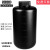 NIKKO试剂瓶塑料瓶样品瓶HDPE瓶圆形方形黑色遮光防漏50-2000ml 2000ml圆形窄口带刻度