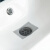 SP SAUCE一次性下水道过滤网防虫地漏贴卫生间淋浴房防堵防头发贴纸可裁剪 灰色宽款（12cm*4m）