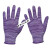 手套干活用的 夏季薄款尼龙线 透气工作耐磨手套劳保弹力 黑色尼龙手套(12双)条纹款 L