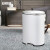 安赛瑞 不锈钢脚踏垃圾桶 卫生间带盖分类卫生桶 6L 酒店客厅厨房垃圾箱 白色 7F00007
