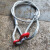 达润钢丝绳成套吊索具吊钩起重钢丝绳吊带单肢吊钩压制钢丝绳单腿吊具 2T3米