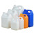 兰诗（LAUTEE）DA2202 加厚塑料桶水桶酒桶方桶香精包装桶塑料壶 1L乳白色2个装