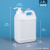 水杉2.5L乳白色压泵方桶配实验室专用按压试剂桶2500克