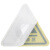 玛仕福 注意安全警示贴 PVC三角形机械设备安全标示牌墙贴12*12cm