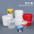 塑料桶带盖密封海蜇小桶子白色大胶水桶5L升10公斤KG奔新农 3L-透明 2个装