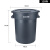 环卫垃圾桶大号加厚带轮子圆形储物桶户外厨房工厂商用带盖 10L直投垃圾桶带轮