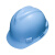 梅思安/MSA V-Gard ABS标准型超爱戴帽衬V型无孔安全帽施工建筑工地劳保男女防撞头盔 湖蓝色 1顶装 企业专享