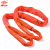 怀鸽JA-A05彩色两端带环圆形柔性起重吊装带5t 长度3m 国标6倍安全系数 红色