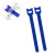 飞尔（FLYER）魔术扎带 彩色捆绑带 背对背魔术贴 电线理线带【加厚款蓝色T型 12x150mm】200条装