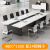 会议室长桌10人简约现代培训桌条形桌椅子带会议桌椅组合定制 4米+14张椅子
