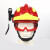 蓝天救援头盔 F2头盔 消防头盔 地震海上救援 带护目镜头灯安全帽 红色头盔+护目镜+灯架+头灯
