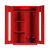 万尊 钢制储物柜物资存放柜红色1920*1200*500mm
