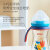 日康（rikang）吸管奶瓶 1岁以上带重力球宽口奶瓶 PPSU带手柄240ml 黄色N1063-2