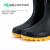 高筒耐酸碱雨靴加厚防滑防水PVC雨鞋防汛应急工地劳保胶鞋 黑色 41码