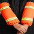 环卫套袖环卫工人袖套环卫反光袖套物业保洁园林绿化清洁防污袖套 桔色