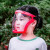卓弘安 儿童防护面罩全脸防飞沫防雾游玩骑行上课头戴式眼镜太空球形 儿童款黑框白片