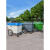 塑料环卫垃圾车 大型垃圾桶小区物业学校手推保洁清运车环卫车 绿色无盖