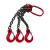 鑫工派 起重吊链 吊钩吊环挂钩起重链条起重吊具2吨0.5米2钩 单位:个 QT0504