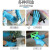 一次性丁腈手套PVC复合乳胶手套级耐磨防水防酸碱 复合丁腈-蓝色10只袋装 L码掌宽9-10cm