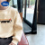 迪士尼（Disney）男童卫衣2024秋季新款纯棉t恤中小童圆领套头儿童春季加绒加厚恤. 白色(ET11滑板男孩) 100