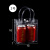 透明手提袋pvc礼品袋小加厚塑料礼物包装袋网红手拎袋子定制 高16*长15*宽7cm 100个