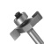 圣洛克 滚珠T型木工开槽铣刀修边机雕刻机刀头 滚珠T型刀1/4x2（开槽2mm)