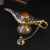 莫肖尔阿拉丁神灯 玩具新疆工艺品金属许愿灯客厅桌面摆件特色拍摄道具 欧式（35m) 金白