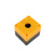 2MM孔按钮盒BX123456孔按钮开关控制盒急停指示灯防水黄色安装盒 四孔