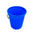 欧润哲 铁柄蓝色水桶加厚大号塑料水桶 工业圆桶大容量水桶酒店厨房物业大号桶 不带盖 100L
