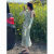 蒂洛缇娜夏季半夏山茶法式碎花设计感小飞袖显瘦中长款收腰气质连衣裙 针织开衫 S