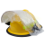 梅思安 F3消防头盔含外置面罩 铝箔防火披肩帽10107083