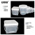 安赛瑞 透明广口塑料桶（方形带手提）实验室带盖密封桶样品桶涂料桶留样收纳桶 8L 600598