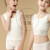 AWMBEL女童内衣发育期女孩文胸儿童莫代尔少女小学生第一阶段内穿LL8 XL 白色（中长款单件）