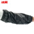 冰禹 BYlf-501 皮套袖（5双）防水工作劳保家务防脏防油PU护袖 皮革套袖 黑色