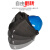 高空作业焊工帽式面罩配安全氩弧焊头戴式防护卡扣全脸电焊 单独拉簧面罩 +2个镜片编号2