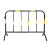 镀锌管铁马护栏移动道路围挡工地临时施工隔离安全防护栏围栏栅栏 1.2*2m带板白红(12.2斤重)活腿