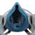 LISM7502全脸防毒面具防有毒气体活性炭喷漆专用全面罩化工农药电焊防 蓝色面具7件套+60片T型棉