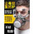 代尔塔（DELTAPLUS）防毒口罩面具全面罩工业防尘喷漆专用防护罩面罩粉尘二手烟呼吸 防尘毒套装+防雾护目镜
