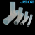 JSOE焊接式接头对焊三通PFA接头耐酸碱耐腐蚀耐高温PFA软管接头焊接式管接头 WT-16（1”）