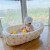 婴儿便携洗澡盆宝宝洗澡盆家用幼儿可坐躺可折叠浴盆充气泡澡盆 新款小熊（送太阳镜+补漏贴） 90*55*30厘米