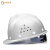 HKFZ欧式安全帽工地男国标abs施工建筑工程防护头盔透气领导白色定制 国标v型玻璃钢透气升级加厚-白色（旋钮）
