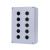定制定制铸铝防水控制盒金属按钮盒开关急停操作盒工业防爆铸铝盒 六孔(250*80*65)