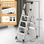 阿笛莫（ADIMO） 梯子加厚碳钢人字梯四步折叠梯加宽踏板登高工程梯平头白色