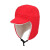 阿力牛 ATH-087 冬季户外保暖帽 骑行滑雪鸭舌帽 防风抗寒护耳帽 橘红色 