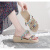 百丽踏【民族风】二型拖鞋厚底外穿夹脚凉拖鞋女夏季新款外出海边 5M-石头珠+镜片面(5厘米) 36
